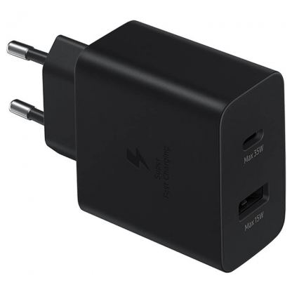 PREMIUM Зарядно/Адаптер 35W PD 220V / PD 35W / USB 15W / Черен /
