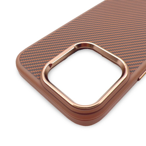 Premium Carbon Case TP-103 за iPhone 17 Pro Max - Titanium Златист