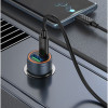 HOCO Z57A Зарядно за кола USB+USB-C PD30W + QC3.0 30W - Type-C към Type-C