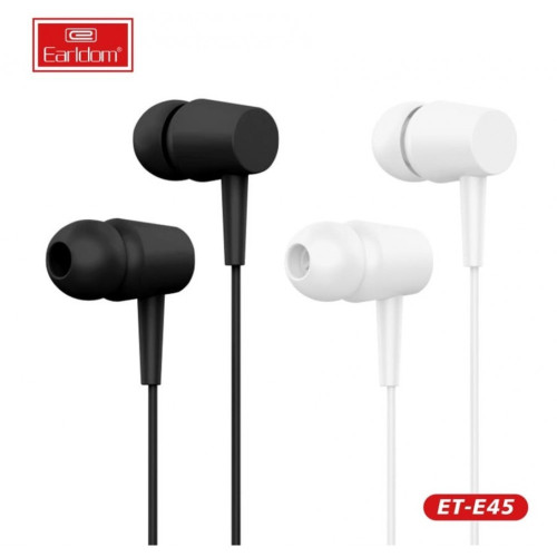EARLDOM E45 слушалки с 3.5mm жак - Черен