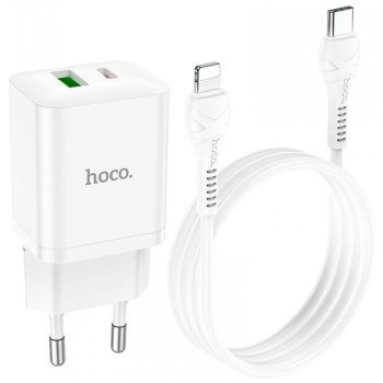 HOCO N28 Зарядно PD-20W+QC3.0A TYPE-C към Lightning