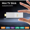 TV98 ATV W2 TV Stick 8K HDR ULTRA HD android 14.0 2GB+8GB 2.4/5G Wifi 4 Ядрен процесор Netflix Youtube Media Player