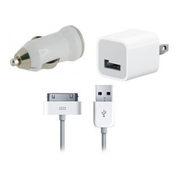 Комбиниран 220V + 12V Адаптер и кабел 4G 1.0A. - Бял