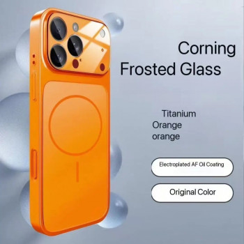 Magsafe кейс твърд гръб и TPU рамка TP-90 за iPhone 16 Pro - Оранжев