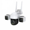 V380-A10 ТРОЙНА IP Камера ( APP:V380PRO) Въртяща водоустойчива WiFi камера с 3 обектива