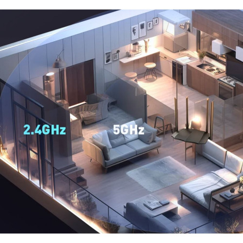 Tenda AC8 Dual-band Рутер AC1200, безжичен WiFi рутер, двулентов 5GHz/2.4GHzr