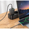 HOCO Адаптер "N61 Gentle" 20W + USB QC3.0 18W - Черен