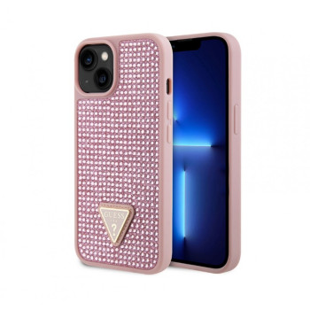 1070 Guess Galaxy S24 Plus Back cover case - Rhinestone Triangle - Pink