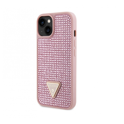 1070 Guess Galaxy S24 Plus Back cover case - Rhinestone Triangle - Pink