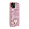 1070 Guess Galaxy S24 Plus Back cover case - Rhinestone Triangle - Pink