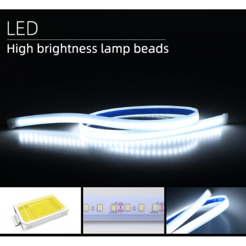 HL LED Лед лента USB за капак на кола 1.8М. - Бял