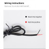 HL LED Лед лента USB за капак на кола 1.8М. - Бял