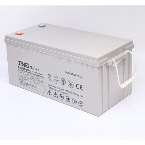 PNG батерия Гел батерия с преден терминал 6GFM200G (12V/200Ah) европейски стандарт
