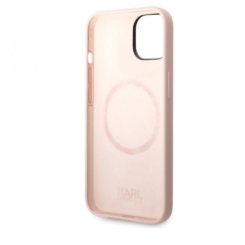 8058 Karl Lagerfeld iPhone 14 Pro Hardcase Backcover - Karl's Head - Magsafe Compatible - Pink