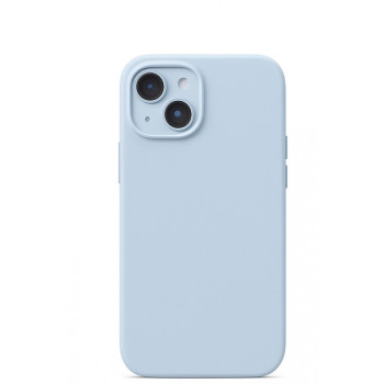 Silicone case TP-59+камера за iPhone 15 Plus - Бебешко Синьо Silicone case TP-59+камера за iPhone 15 Plus - Бебешко Синьо