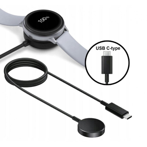 Бързо безжично зарядно устройство (Type-C) за Samsung Galaxy Watch (EP-OR900BBEGWW)