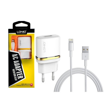 Зарядно 220V DL-AC50 LDNIO 2в1 Lightning