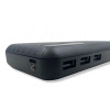 Външна батерия за зареждане PB-30с 3 изхода USB 15,000mAh - Черен