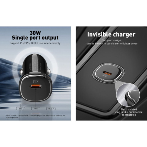 12V 2в1 C106 30W LDNIO Fast с 1изх. USB-C - Type-C към Lightning