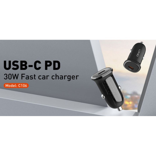 12V 2в1 C106 30W LDNIO Fast с 1изх. USB-C - Type-C към Lightning