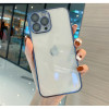 Безцветен LUX силиконов гръб+камера TP29 iPhone 15 Pro - Син
