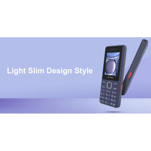 Мобилен телефон IPRO A33+БГ МЕНЮ /2G/32+32MB/2.4inch/0.08MP/2500mAh/Dual Sim/ДвоенФенер - Черен