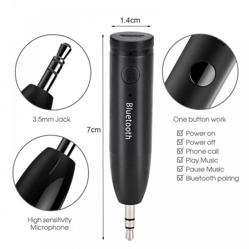 V5.0 Bluetooth AUX Аудио Адаптер V5.0 Bluetooth AUX Аудио Адаптер