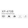 Принтер за товарителници XP-470B Xprinter работи с компютърен софтуер и с мобилно приложение