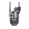 SC03 ( APP:V380PRO ) 1080P IP+4G SIM+LAN 300W Камера 3.0MP 3.6mm Външна/Вътрешна охранителна камера