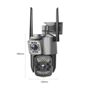 SC03 ( APP:V380PRO ) 1080P IP+4G SIM+LAN 300W Камера 3.0MP 3.6mm Външна/Вътрешна охранителна камера