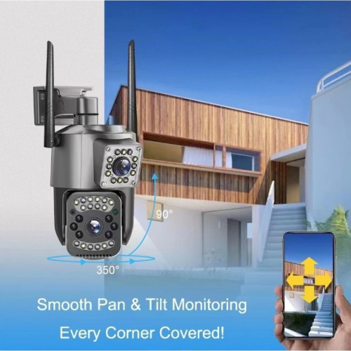 SC03 ( APP:V380PRO ) 1080P IP+4G SIM+LAN 300W Камера 3.0MP 3.6mm Външна/Вътрешна охранителна камера