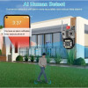 A3H 1080P 360 IP WIFI+LAN 2.4GHz Camera 3.0MP V380 3.6mm Двойна Външна охранителна камера