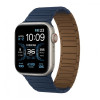 Магнитна каишка BN-10 Apple Watch iWatch 38/40/41/42mm - Син/ Кафяв отвътре