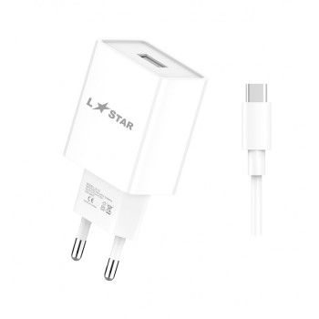 L✮Star LS-15 2в1 15W USB порт+кабел USB към Micro USB