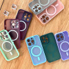 Луксозен кейс+MagsafeTP-27 +камера за Samsung S25 Plus - Черен Луксозен кейс+MagsafeTP-27 +камера за Samsung S25 Plus - Черен