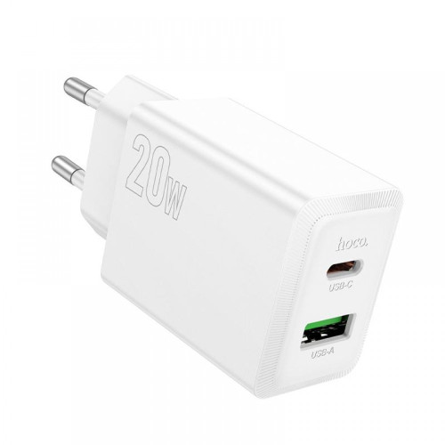 HOCO Адаптер "N69 PD20W+QC3.0 - Бял