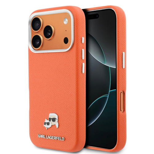 0143 KARL HC MAGSAFE PU FW W/ K&C HEAD PIN ORANGE IP17 PRO MAX