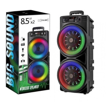 TTD-2807 20W 8.5''x2 Безжична колона говорител субуфер