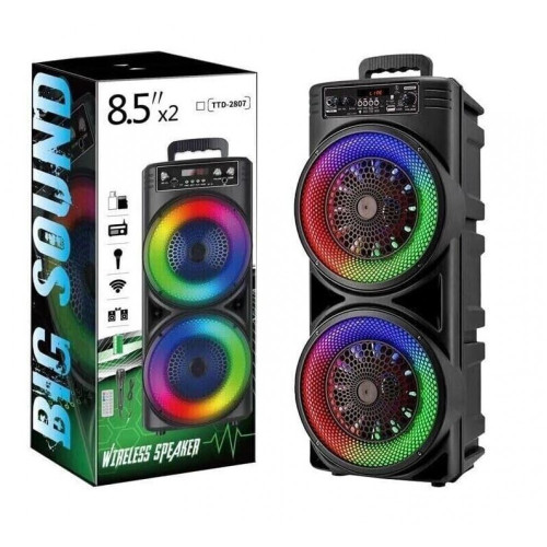 TTD-2807 20W 8.5''x2 Безжична колона говорител субуфер