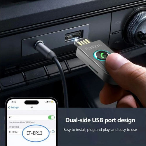 EARLDOM ET-BR13 Bluetooth 5.3 аудио приемник 3.5 mm Aux приемник Стерео Говорете