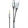 EARLDOM Аудио кабел AUX71 – USB-C към 3.5 мм AUX жак, 100 см, черен