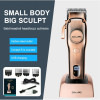 DALING DL-1215 Безжичен акумулаторен тример за подстригване на коса Wood Grain Color Безжичен акумулаторен LED