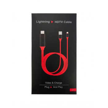 Lightning to HDMI Cable (Charging Function) - кабел за свързване и зареждане от Lightning към HDMI за мобилни устройства с Lightning