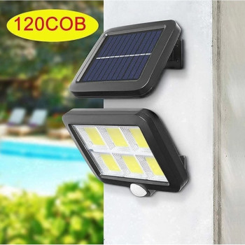 SL-F120 F100 120 LED соларна лампа PIR защитен разделен преносим слънчев панел сензор за движение прожектор SL-F120 F100 120 LED соларна лампа PIR защитен разделен преносим слънчев панел сензор за движение прожектор