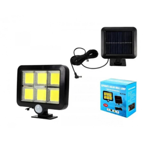 SL-F120 F100 120 LED соларна лампа PIR защитен разделен преносим слънчев панел сензор за движение прожектор