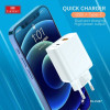 Earldom EU37 Зарядно PD-20W+QC 3.0A. с кабел Type-C към Type-C 1M. Earldom EU37 Зарядно PD-20W+QC 3.0A. с кабел Type-C към Type-C 1M.