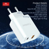 Earldom EU37 Зарядно PD-20W+QC 3.0A. с кабел Type-C към Type-C 1M. Earldom EU37 Зарядно PD-20W+QC 3.0A. с кабел Type-C към Type-C 1M.