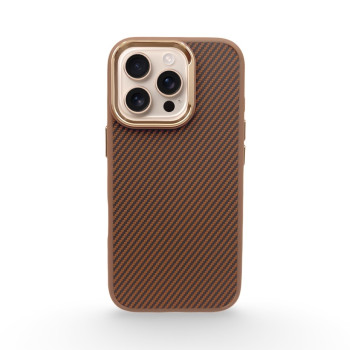 Premium Carbon Case TP-103 за iPhone 17 Air - Titanium Златист