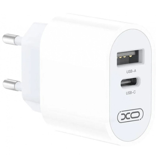 XO-L97 Адаптер с изх. USB-C+USB 2.4A