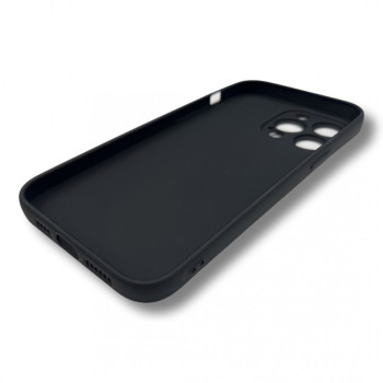 Силиконов гръб TP18+камера за iPhone 14 Pro Max - Черен